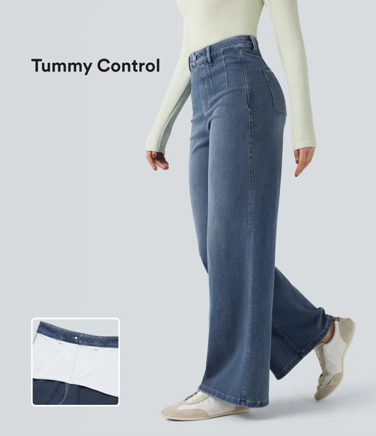 Shape Active High-Waist Crossover Shaping Leggings with Pockets